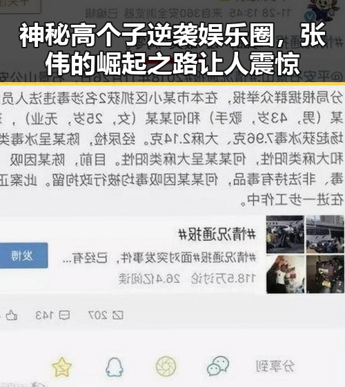 神秘高个子逆袭娱乐圈，张伟的崛起之路让人震惊
